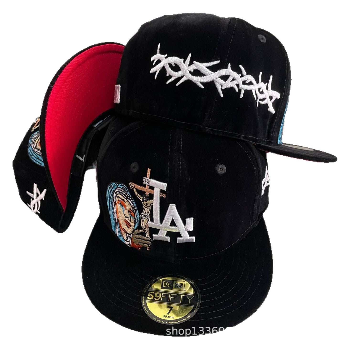 la full closure baseball cap velvet hat fully enclosed anti-street dance hat flat edge hat American plate hat foreign trade batch