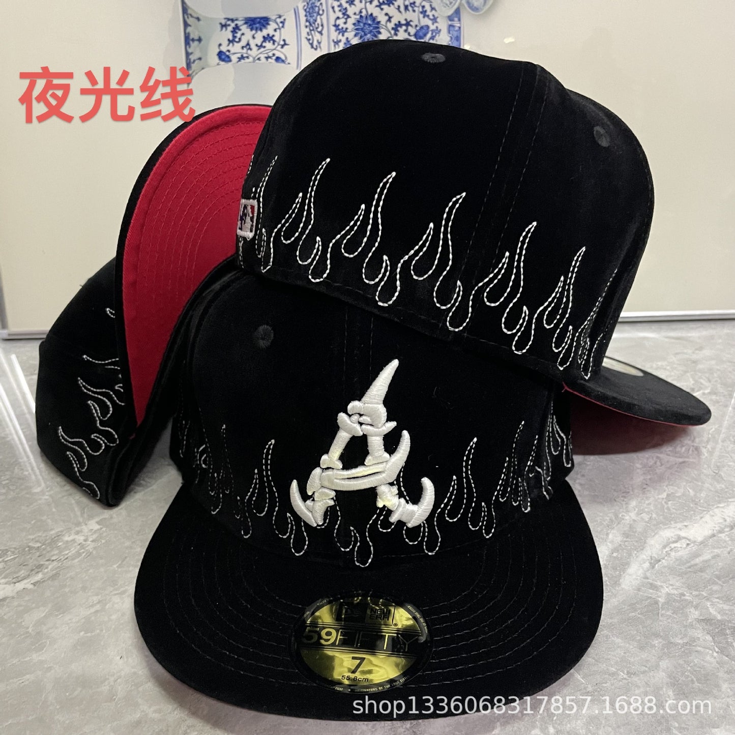 la full closure baseball cap velvet hat fully enclosed anti-street dance hat flat edge hat American plate hat foreign trade batch