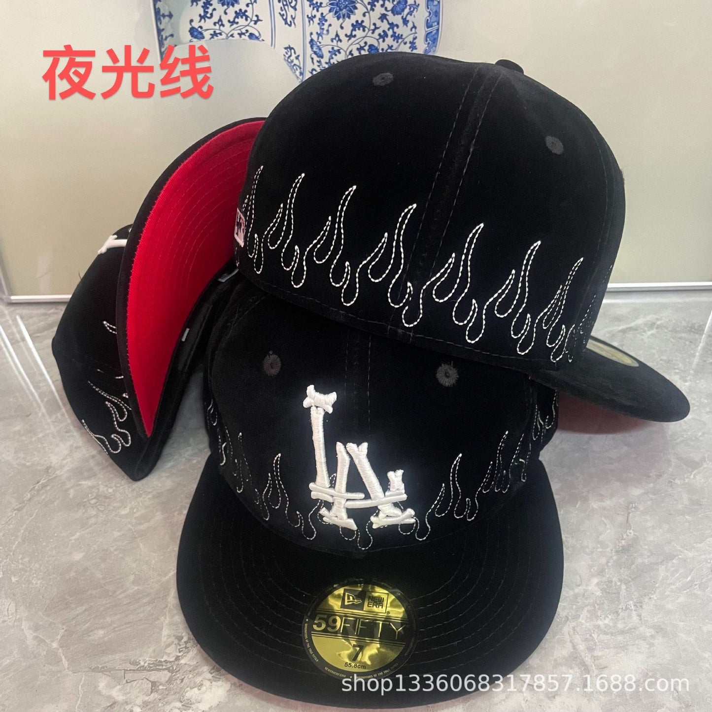 la full closure baseball cap velvet hat fully enclosed anti-street dance hat flat edge hat American plate hat foreign trade batch